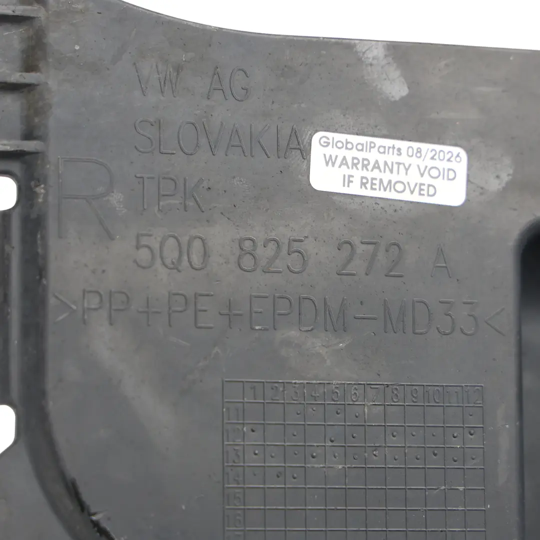 Mk3 Osłona Podwozia Przednia Prawa do Skoda Octavia o numerze 5Q0825272A Skoda Octavia Mk3 Osłona Podwozia Przednia Prawa - SKU 5Q0825272A - Numer Części 5Q0825272A