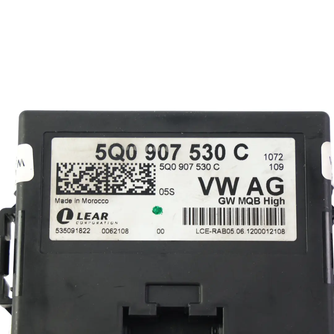 Central Gateway Control Unit Relay Module ECU to Audi A3 8V with Part number 5Q0907530C Audi A3 8V Central Gateway Control Unit Relay Module ECU - SKU 5Q0907530C - Part number 5Q0907530C
