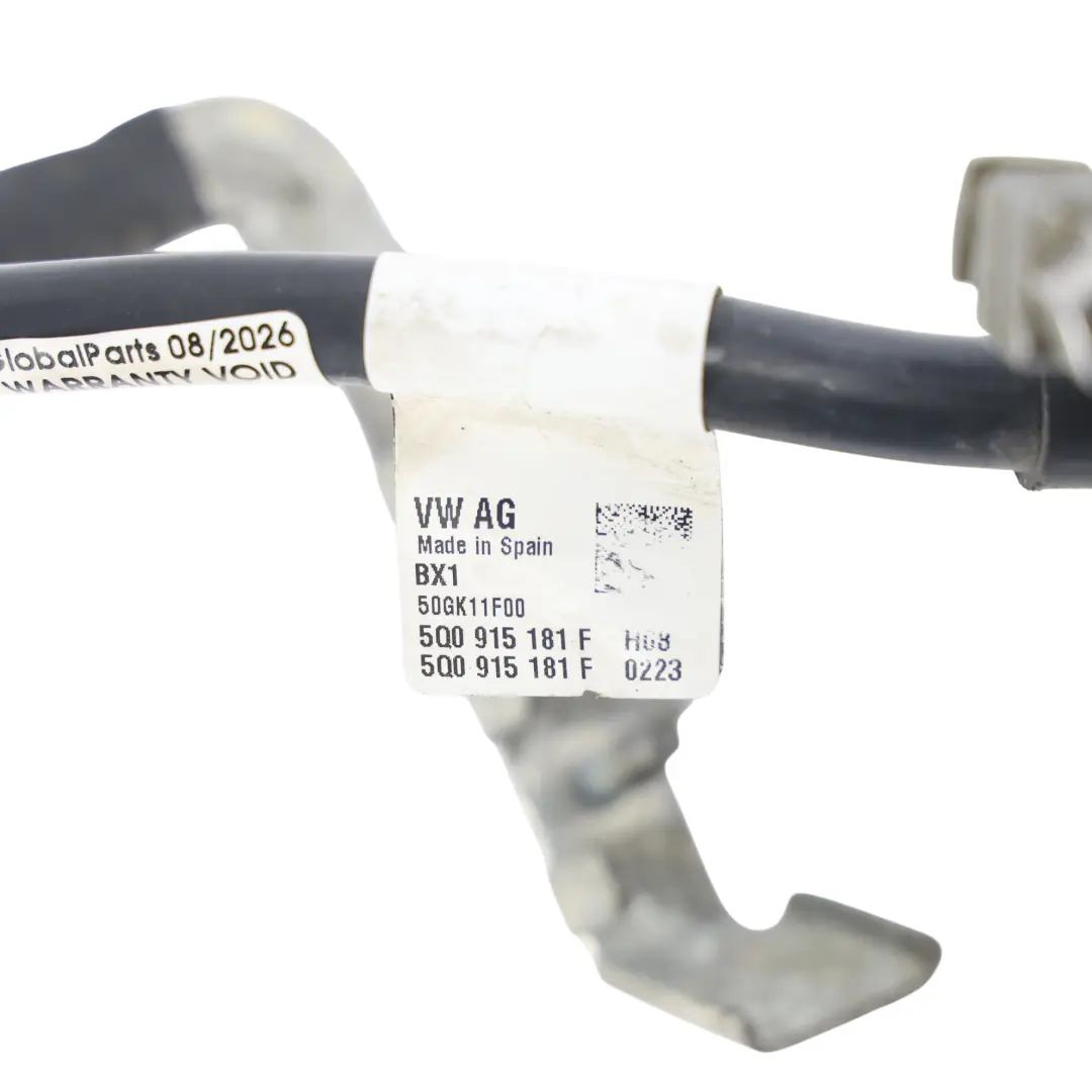 Skoda Octavia Mk3 Negative Battery Terminal Wiring Cable 1.6 TDI - SKU 5Q0915181F - Part number 5Q0915181F