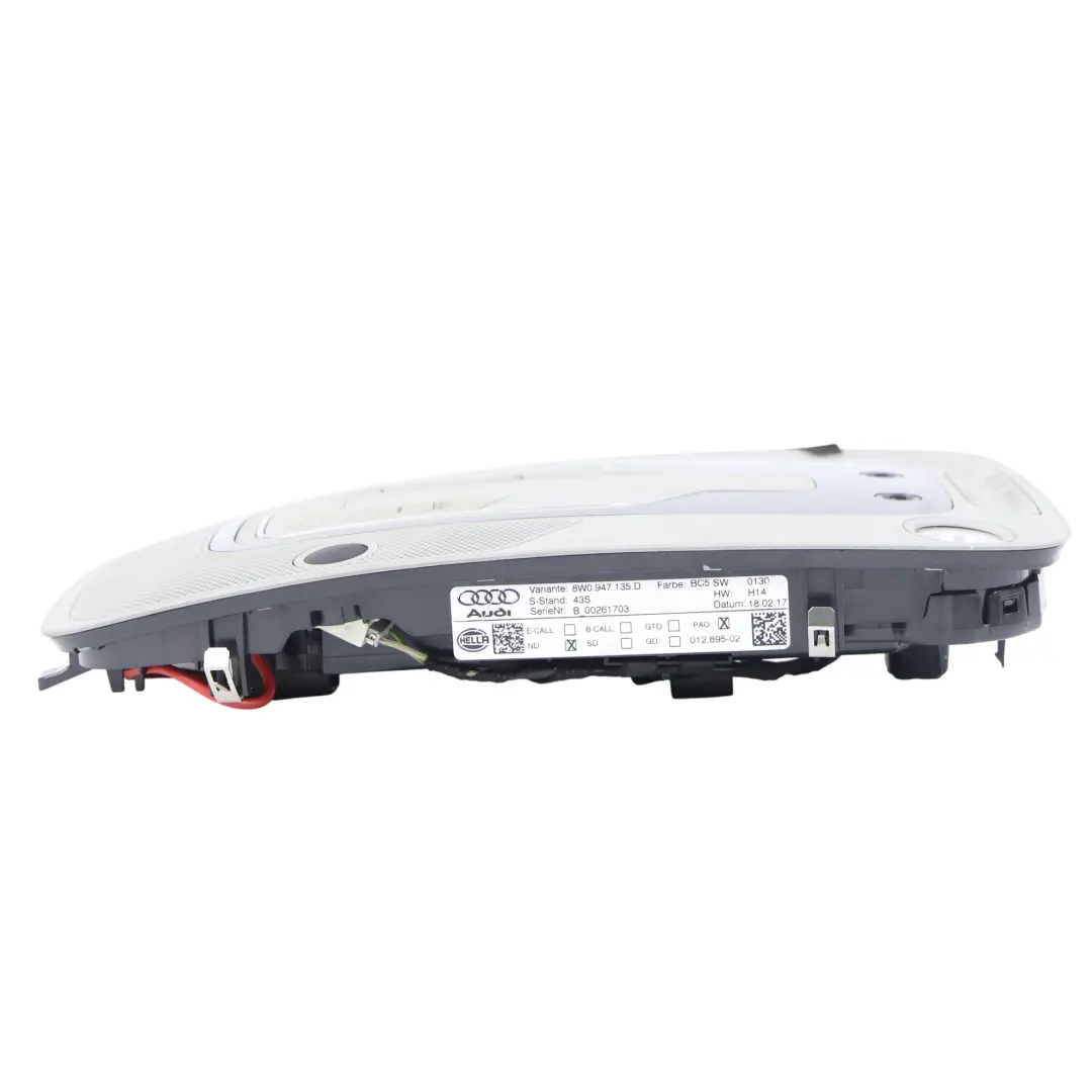 Audi A1 Gb A4 B9 Panel Luz Interior Cortesía Delantero 4K0947135B - SKU 5Q0951177-1 - Número de pieza 5Q0951177