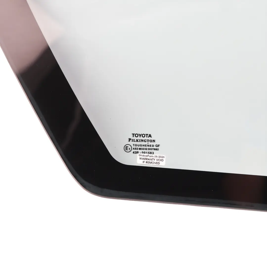Toyota Corolla E12 Rear Quarter Window Glass Glazing AS2 Right O/S - SKU 6271002030 - Part number 6271002030