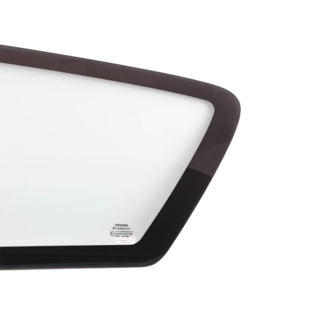 Quarter Window Glass Glazing AS2 Left N/S to Toyota Corolla E12 Rear with Part number 6272002030 Toyota Corolla E12 Rear Quarter Window Glass Glazing AS2 Left N/S - SKU 6272002030 - Part number 6272002030