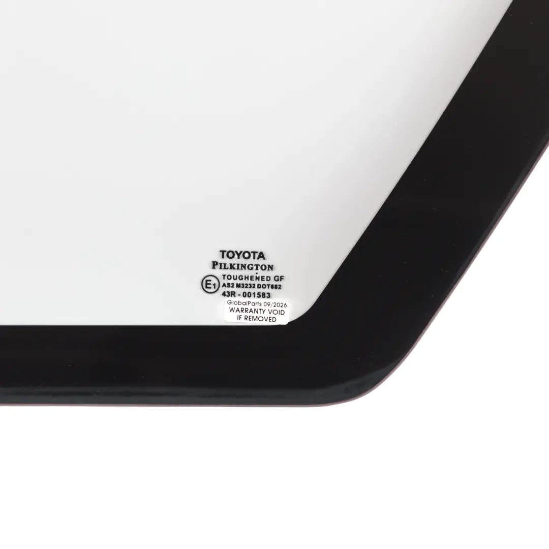 Toyota Corolla E12 Rear Quarter Window Glass Glazing AS2 Left N/S - SKU 6272002030 - Part number 6272002030