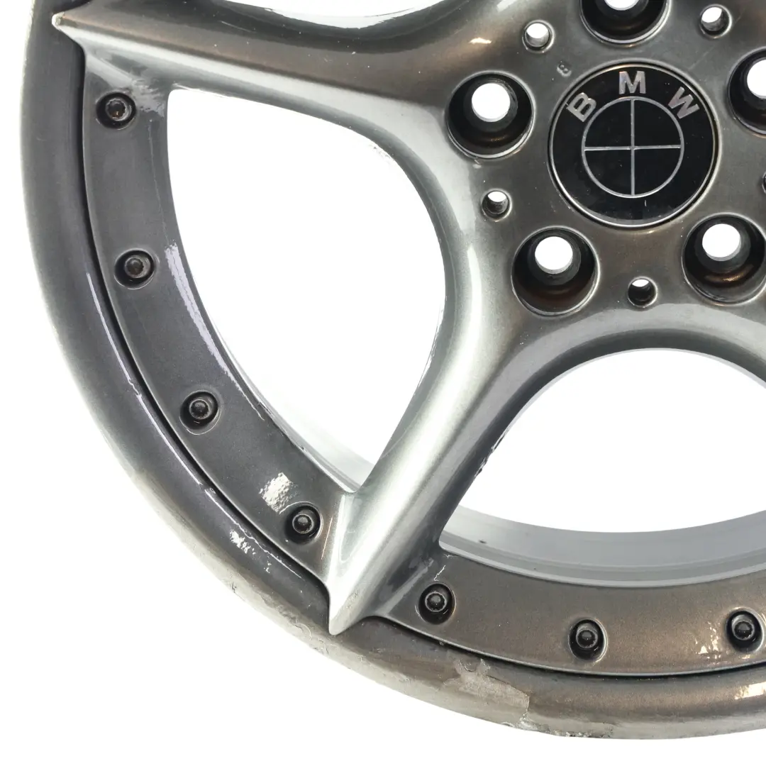 BMW Z4 E85 E86 Front Wheel Alloy Rim Grey 18" 8J ET:47 Star Spoke - SKU 6758194-6 - Part number 6758194