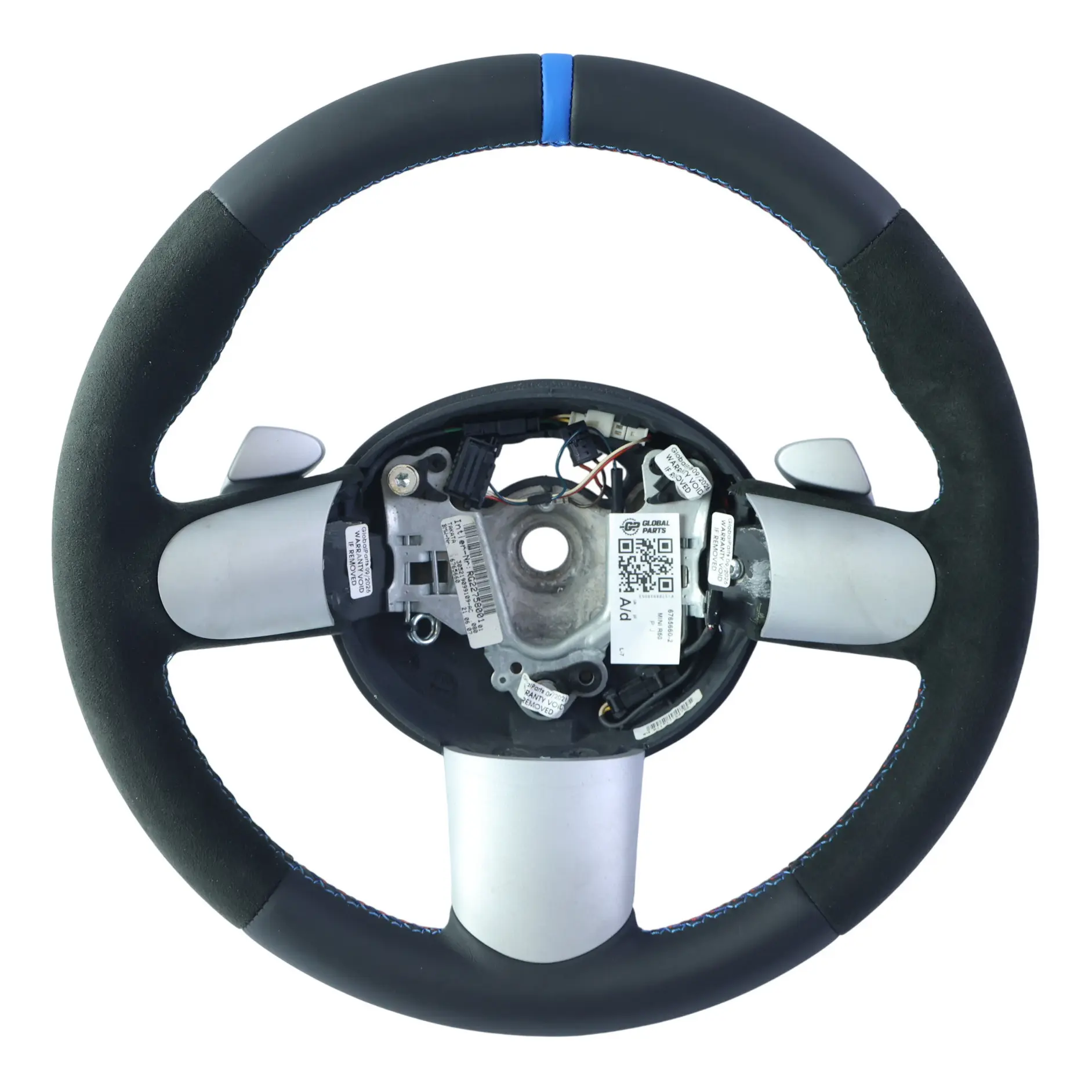 Mini Cooper R50 R52 R53 NEW Black Leather / Alcantara Steering Wheel Steptronic