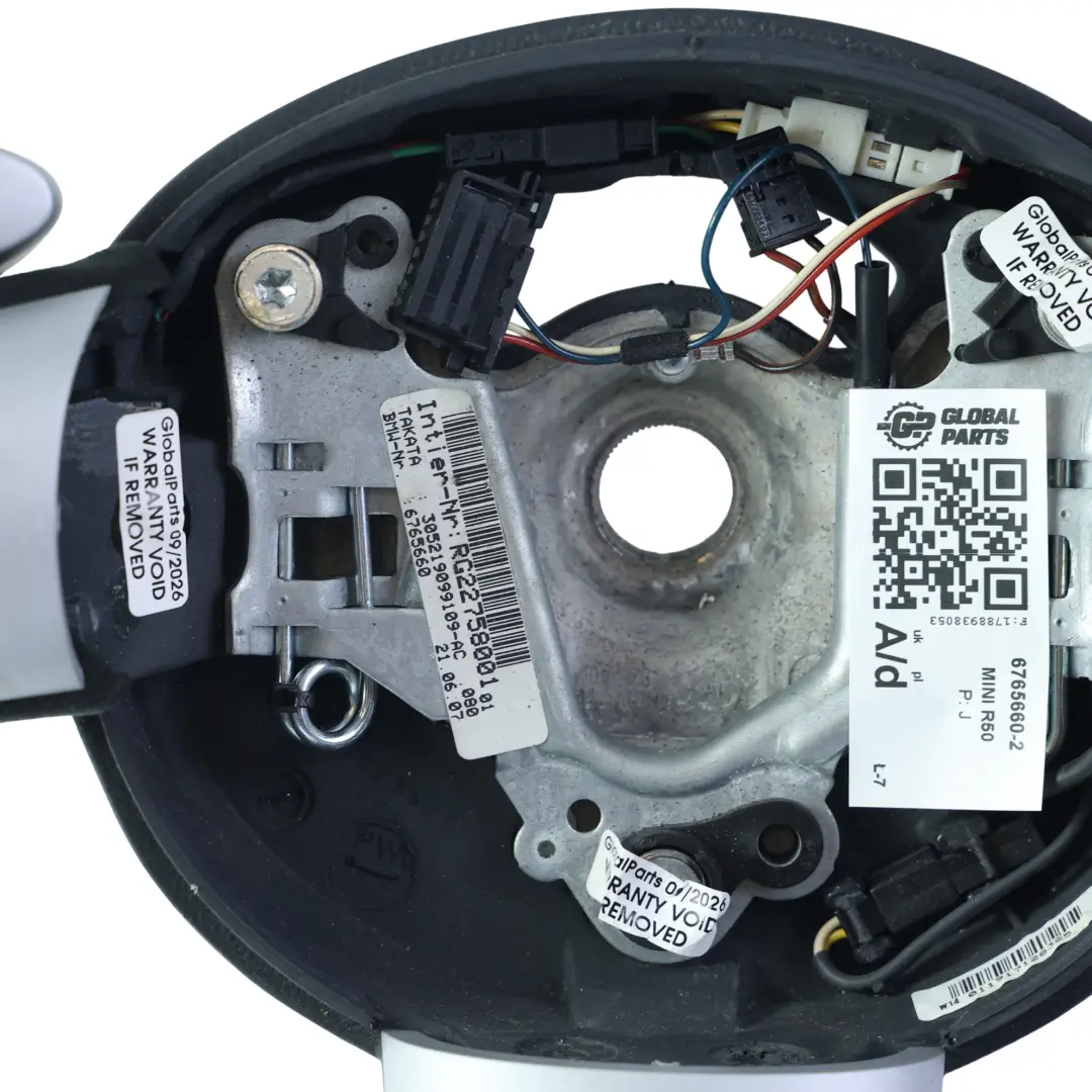 NEU Schwarz Leder / Alcantara Lenkrad 3 Farben Steptronic für Mini Cooper R50 R52 mit Teilenummer 6765660 Mini Cooper R50 R52 NEU Schwarz Leder / Alcantara Lenkrad 3 Farben Steptronic - SKU 6765660-2 - Teilenummer 6765660