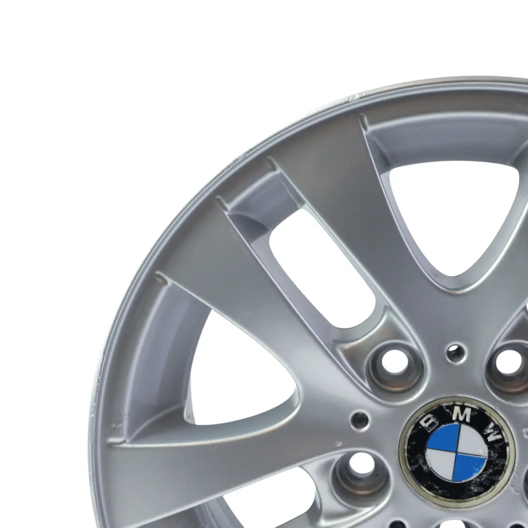 BMW E90 E91 Silberne Alufelge 16" Doppelspeiche 156 7J ET:34 6775595 - SKU 6765810-1 - Teilenummer 6765810