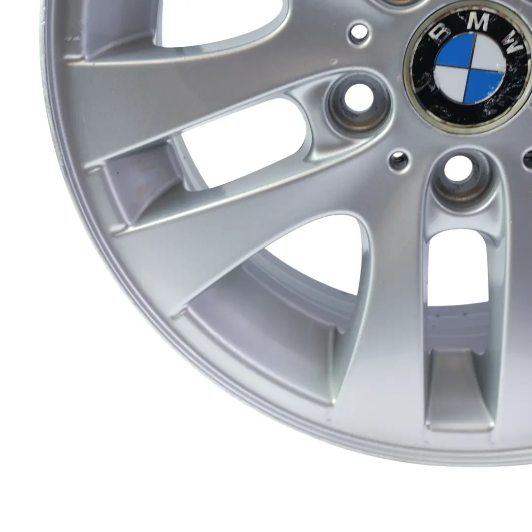 Silberne Alufelge 16" Doppelspeiche 156 7J ET:34 6775595 für BMW E90 E91 mit Teilenummer 6765810 BMW E90 E91 Silberne Alufelge 16" Doppelspeiche 156 7J ET:34 6775595 - SKU 6765810-1 - Teilenummer 6765810