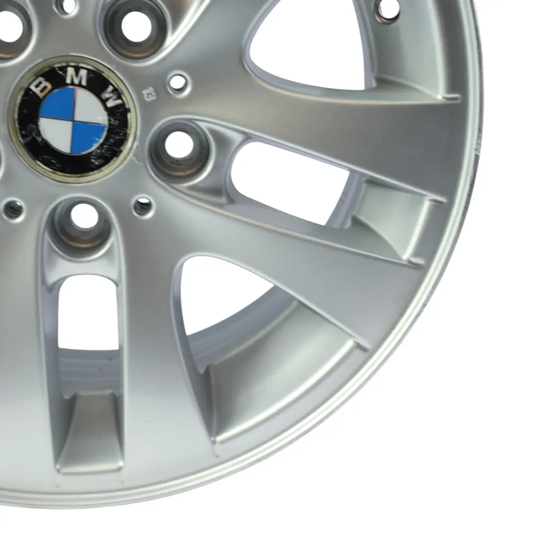 BMW E90 E91 Silberne Alufelge 16" Doppelspeiche 156 7J ET:34 6775595 - SKU 6765810-1 - Teilenummer 6765810
