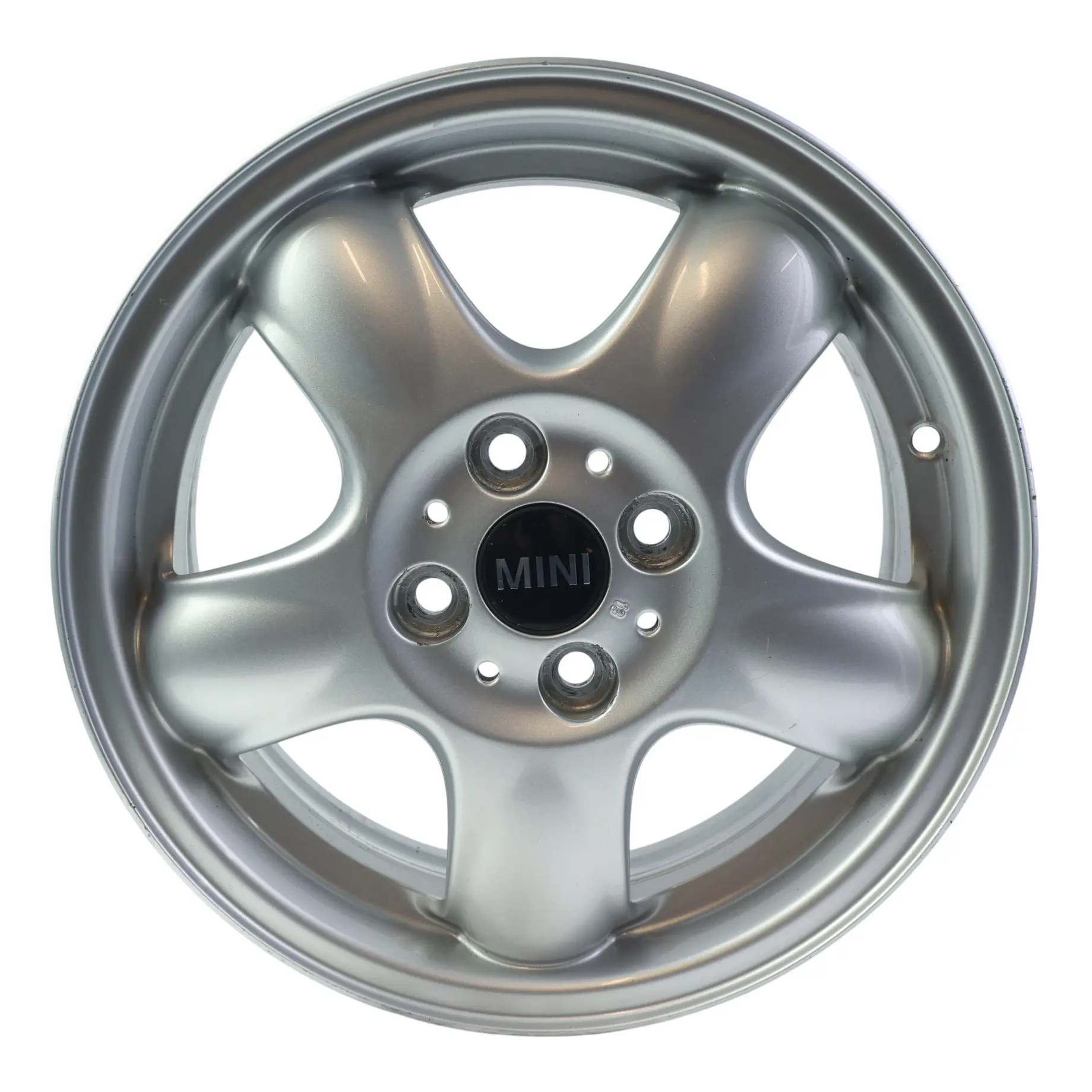 Mini One R50 R55 R56 Silver Wheel Alloy Rim 15" 5,5J 5-Start Spooler 100 6768498