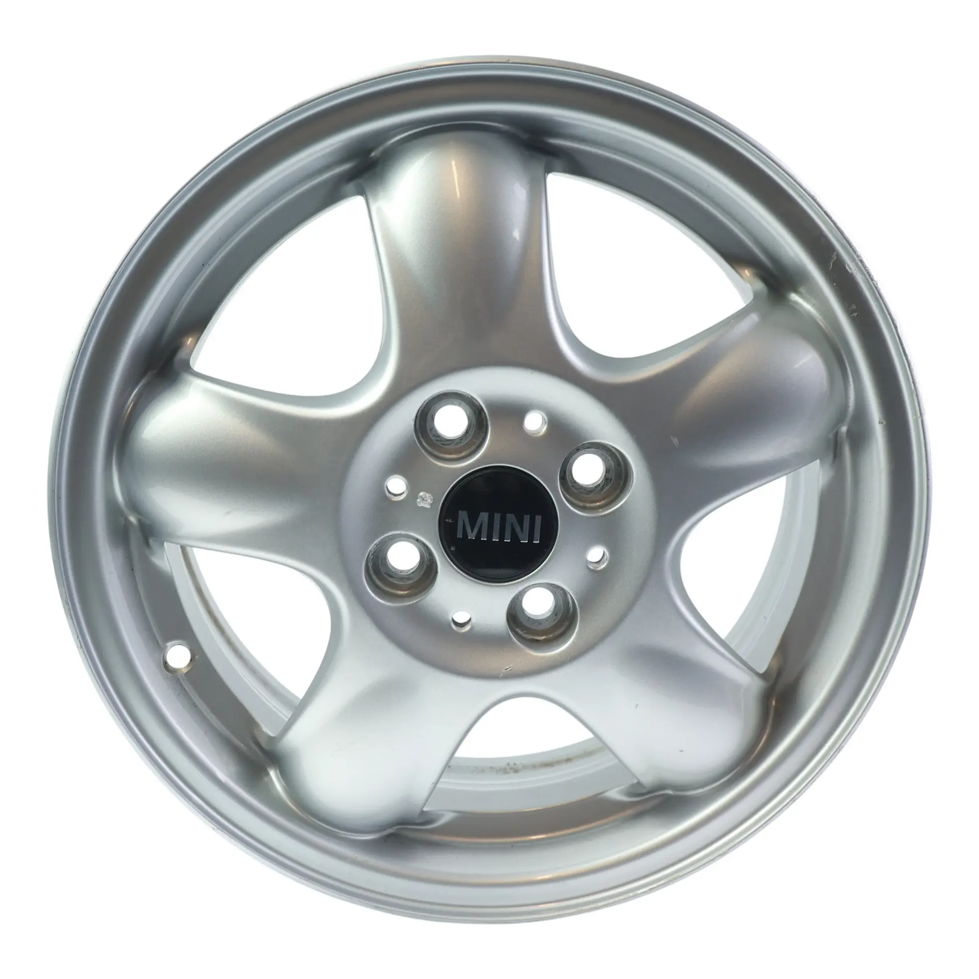 Mini Cooper One R50 R55 R56 Silver Wheel Alloy Rim 15" 5,5J 5-Start Spooler 100