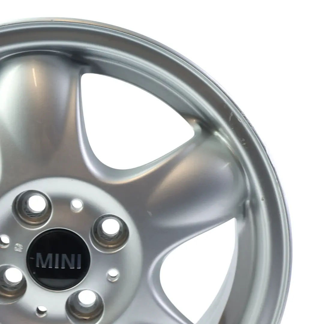 Mini Cooper One R50 R55 R56 Silver Wheel Alloy Rim 15" 5,5J 5-Start Spooler 100 - SKU 6768498-3 - Part number 6768498