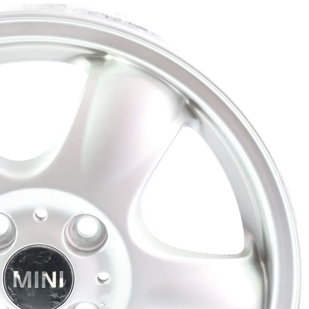 Alloy Rim 15" 5,5J 5-Start Spooler 100 to Mini Cooper One R50 R55 R56 Silver Wheel with Part number 6768498 Mini Cooper One R50 R55 R56 Silver Wheel Alloy Rim 15" 5,5J 5-Start Spooler 100 - SKU 6768498-3 - Part number 6768498