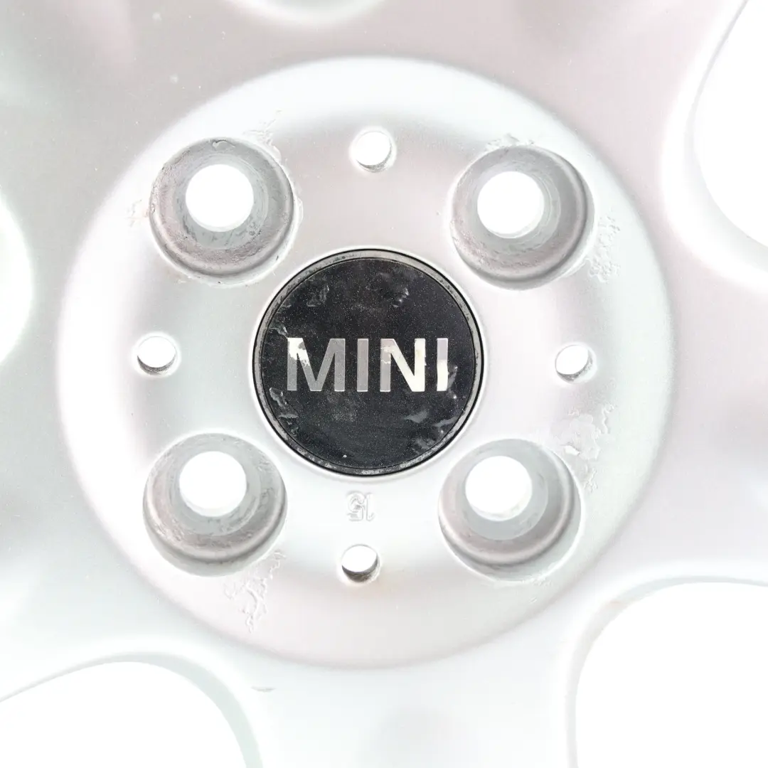 Mini Cooper One R50 R55 R56 Silver Wheel Alloy Rim 15" 5,5J 5-Start Spooler 100 - SKU 6768498-3 - Part number 6768498