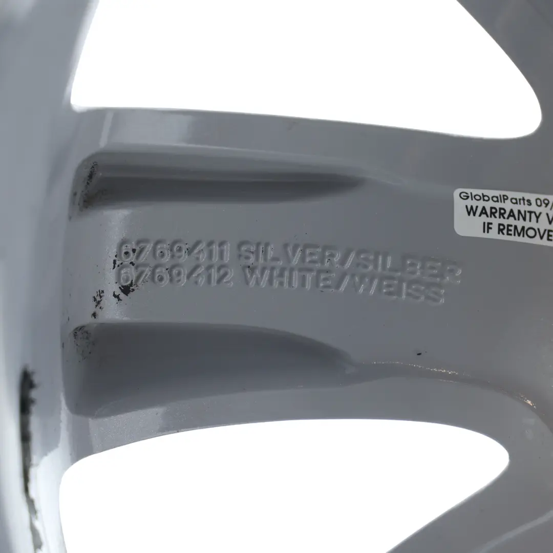 Mini Cooper R50 R55 R56 R57 Cerchio In Lega Argento 17" 7J Crown Spoke 104 - SKU 6769411-5 - Numero di parte 6769411