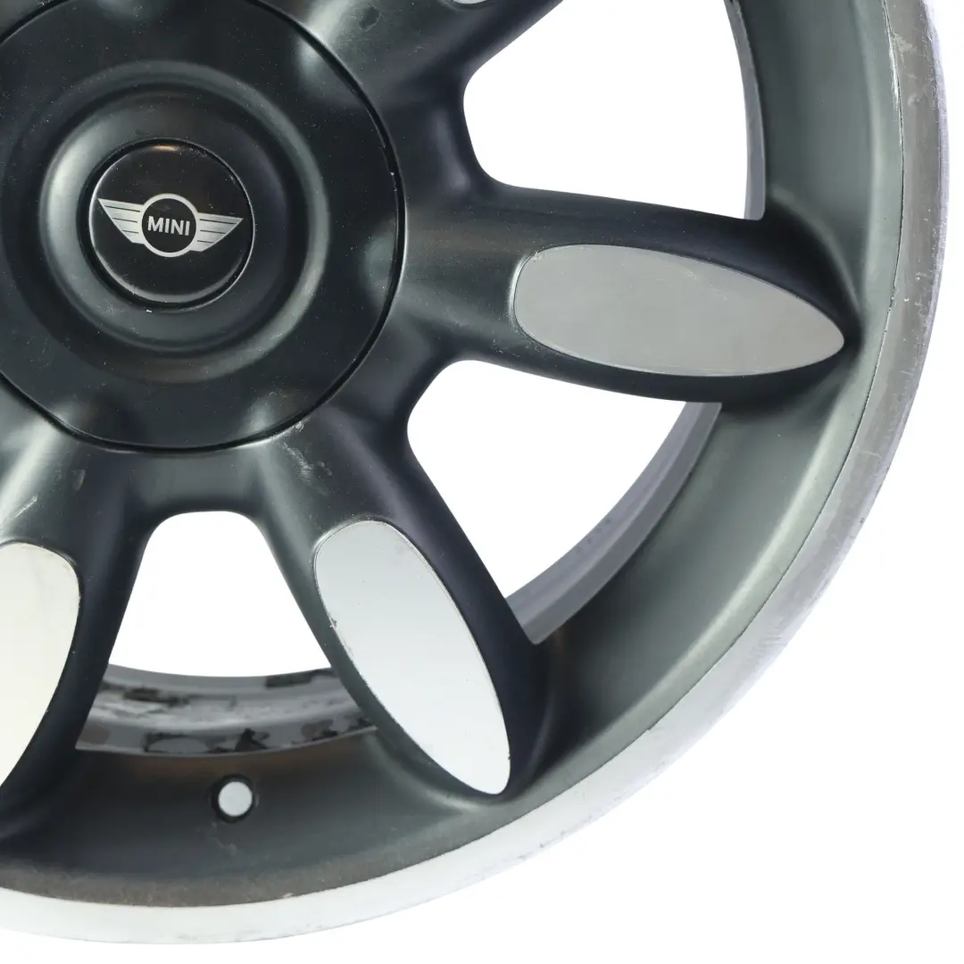 Llanta De aleacion 17" 7J ET:48 Night Spoke Limp-Home para Mini R50 R56 con número de pieza 6773800 Mini R50 R56 Llanta De aleacion 17" 7J ET:48 Night Spoke Limp-Home - SKU 6773800-4 - Número de pieza 6773800