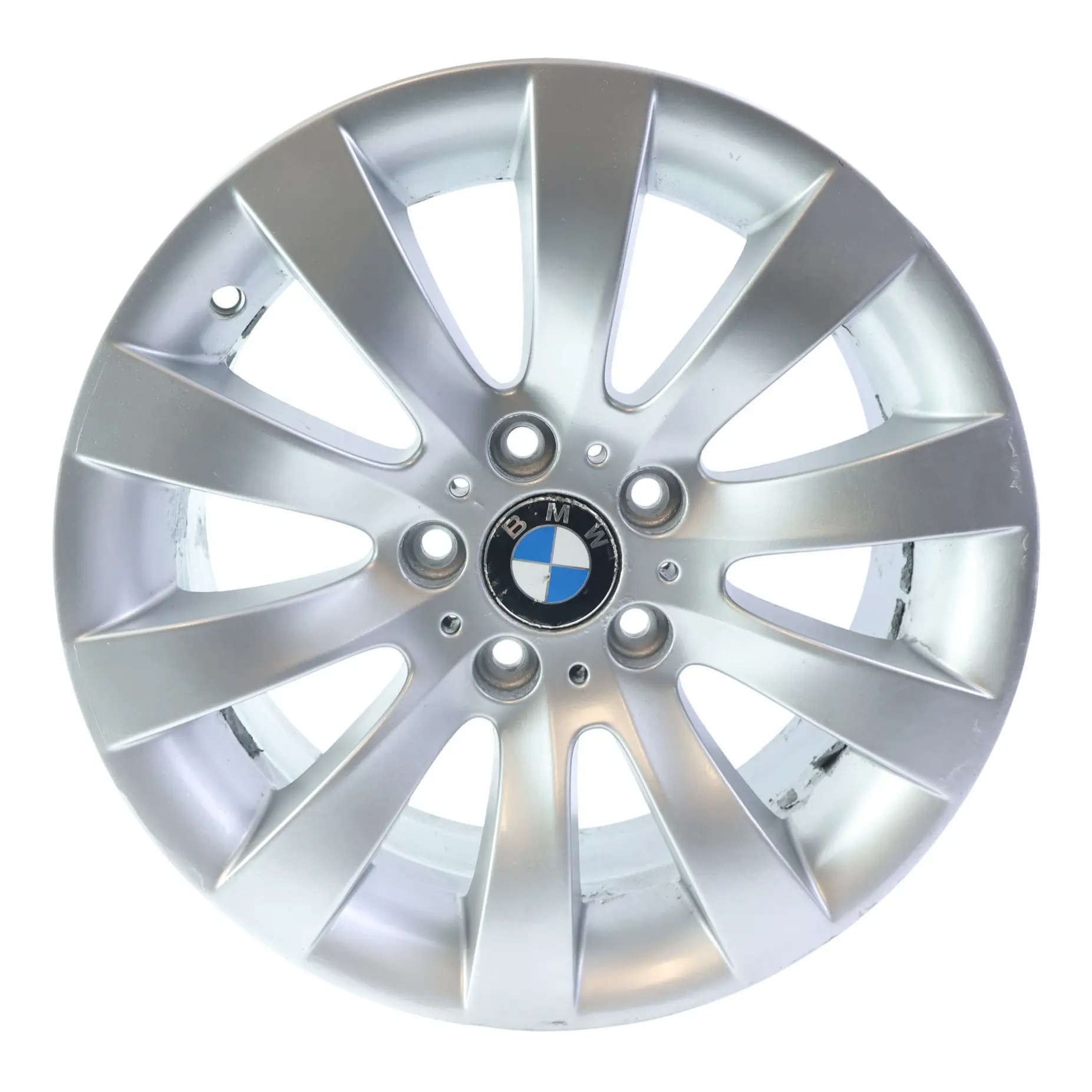 BMW E60 E61 Silver Alloy Wheel Rim 17" Radial Spoke 244 7,5J ET:20 6777347