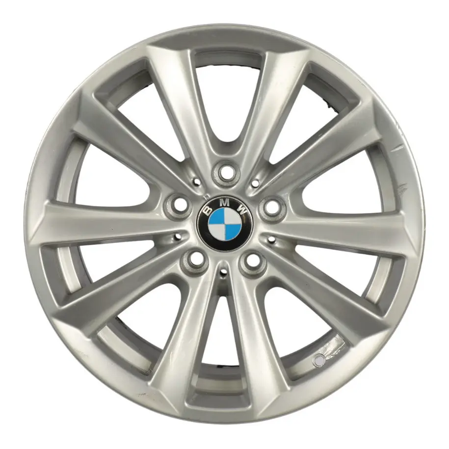 BMW F10 F11 F12 Silver Alloy Wheel Rim 17" V Spoke 236 8J ET:30 6780720