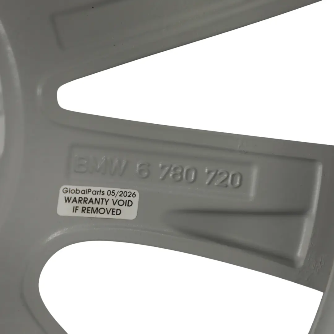 Alloy Wheel Rim 17" V Spoke 236 8J ET:30 to BMW F10 F11 F12 Silver with Part number 6780720 BMW F10 F11 F12 Silver Alloy Wheel Rim 17" V Spoke 236 8J ET:30 - SKU 6780720-4 - Part number 6780720