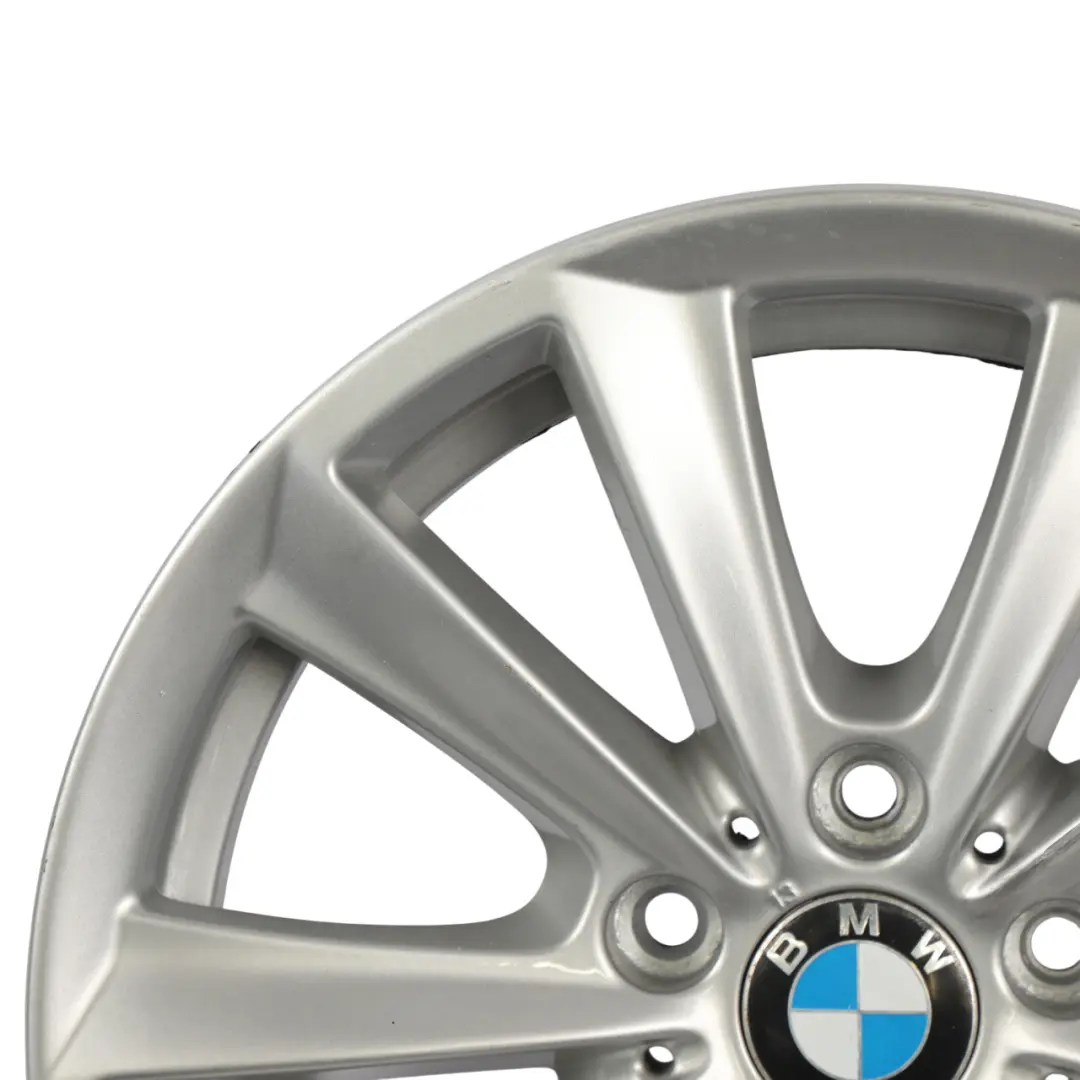 BMW F10 F11 F12 Silver Alloy Wheel Rim 17" V Spoke 236 8J ET:30 - SKU 6780720-4 - Part number 6780720