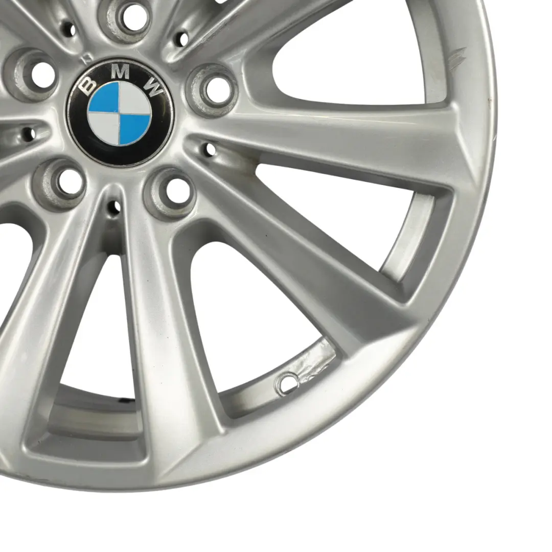 BMW F10 F11 F12 Silver Alloy Wheel Rim 17" V Spoke 236 8J ET:30 - SKU 6780720-4 - Part number 6780720