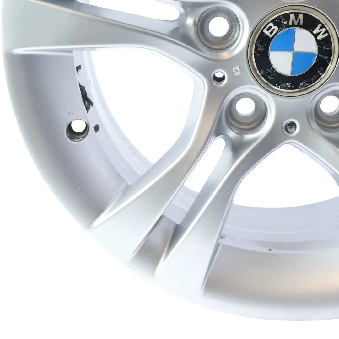 BMW E90 E91 Silberne Alufelge 16" Doppelspeiche 268 7J ET:31 - SKU 6780907-2 - Teilenummer 6780907
