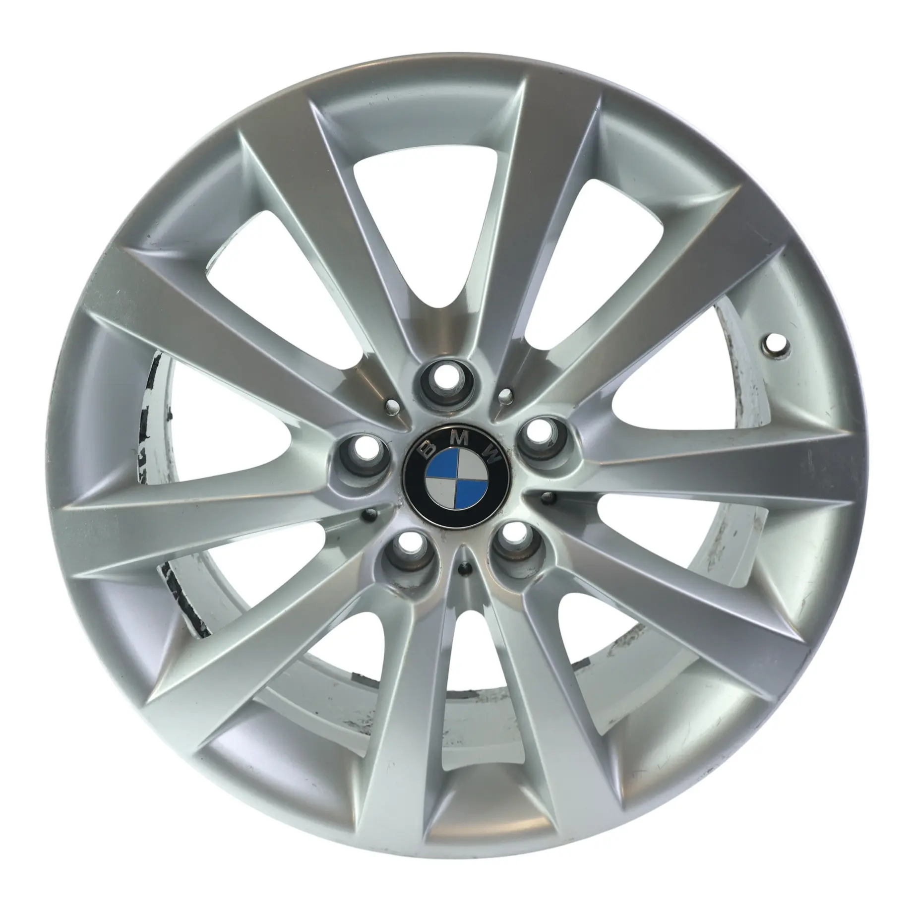 BMW F06 F10 F11 Silver Light Alloy Wheel Rim 18" V Spoke 328 8J ET:30 6790173