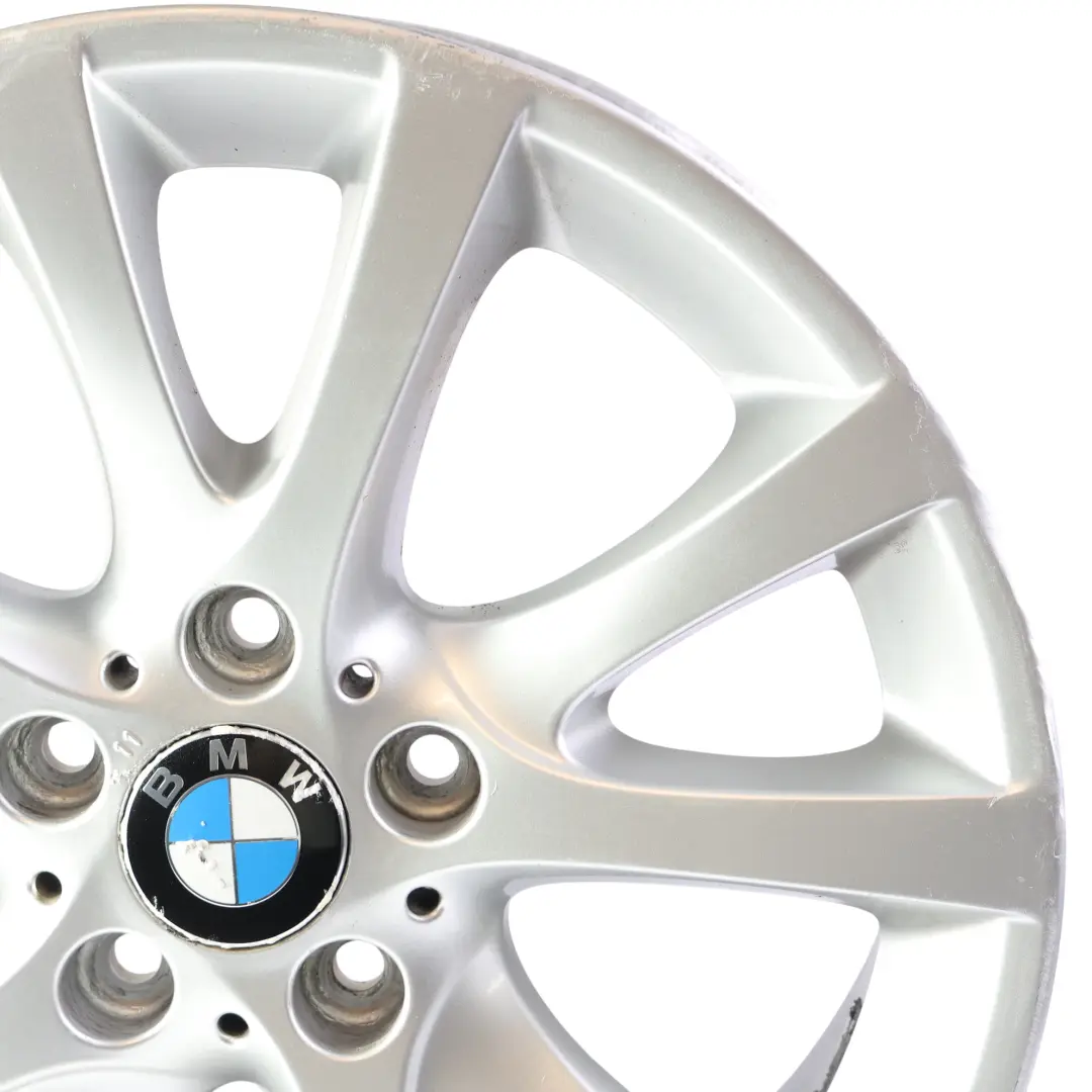 Alloy Wheel Rim 18" 7,5J ET:49 V Spoke Silver to BMW E81 E82 E87 LCI with Part number 6795563 BMW E81 E82 E87 LCI Alloy Wheel Rim 18" 7,5J ET:49 V Spoke Silver - SKU 6795563-3 - Part number 6795563
