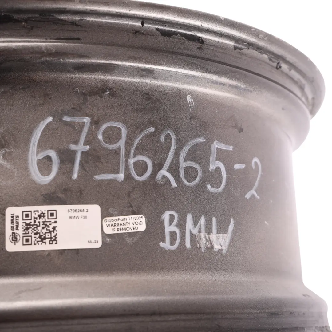 Rim Alloy Silver 20" 8,5J ET:47 Double Spoke to BMW F30 F31 F32 Rear Wheel with Part number 6796265 BMW F30 F31 F32 Rear Wheel Rim Alloy Silver 20" 8,5J ET:47 Double Spoke - SKU 6796265-2 - Part number 6796265