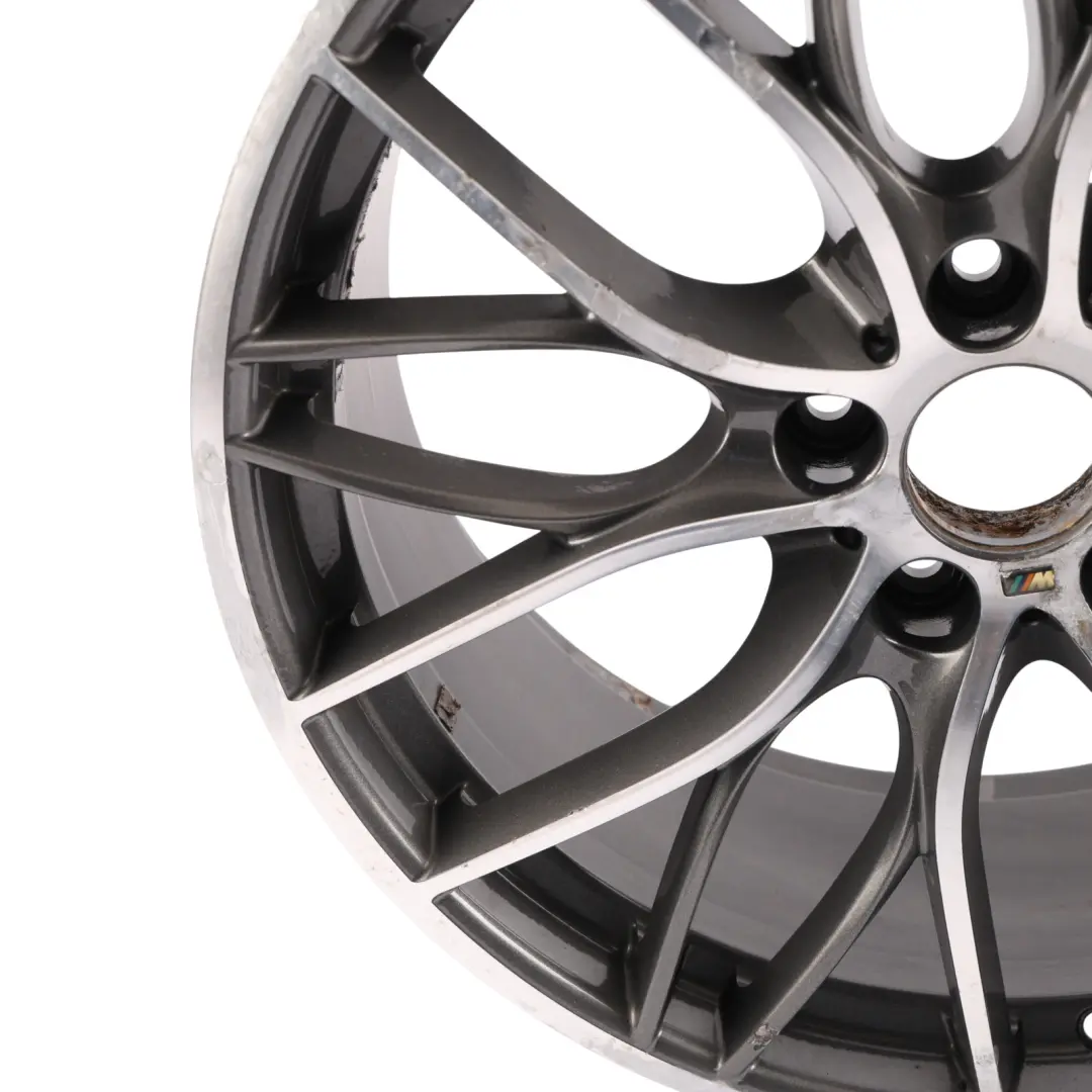 BMW F30 F31 F32 Rear Wheel Rim Alloy Silver 20" 8,5J ET:47 Double Spoke - SKU 6796265-2 - Part number 6796265