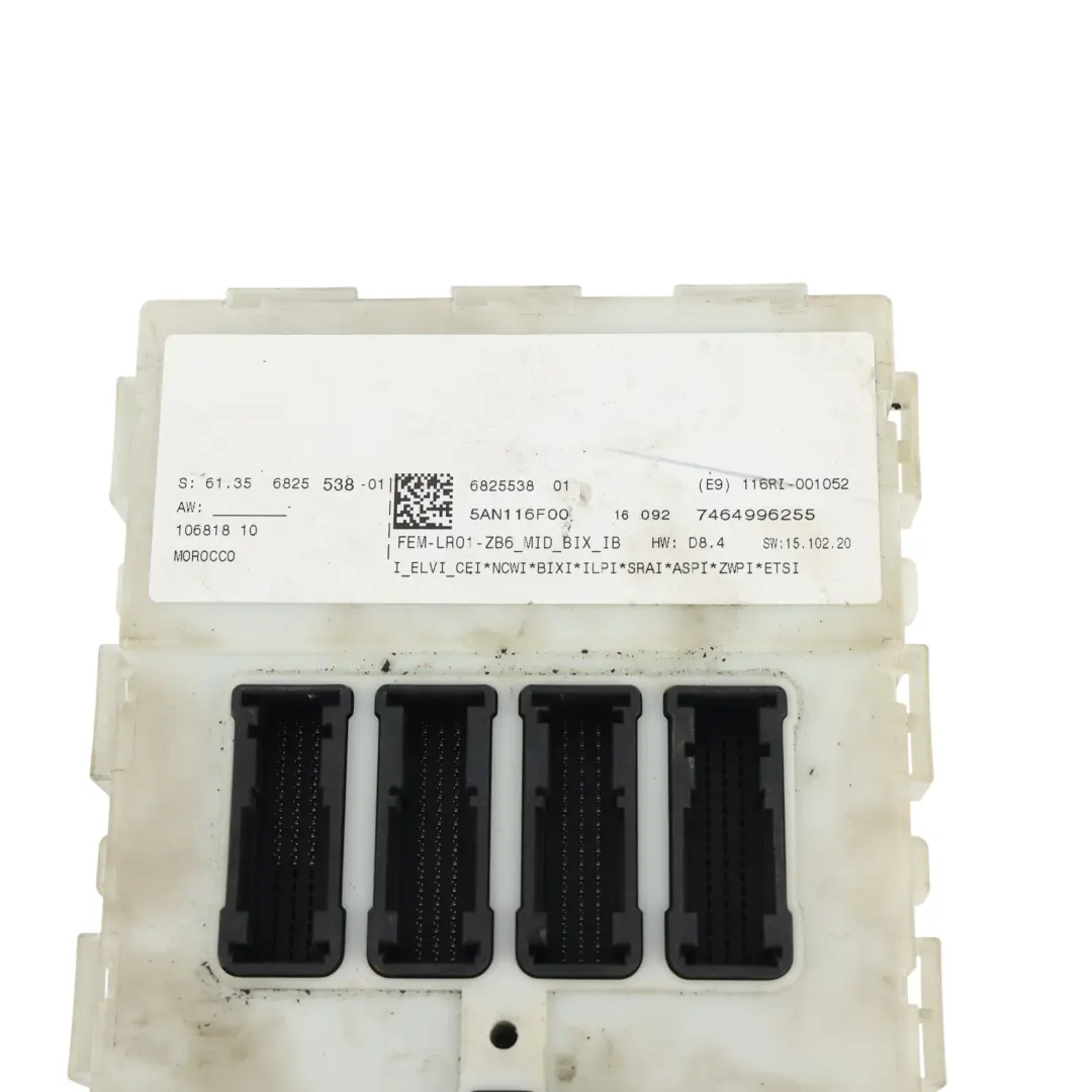 Komfort Modul FEM ECU LR01 für BMW F20 F21 F30 F32 F36 mit Teilenummer 6825538 BMW F20 F21 F30 F32 F36 Komfort Modul FEM ECU LR01 - SKU 6825538-1 - Teilenummer 6825538