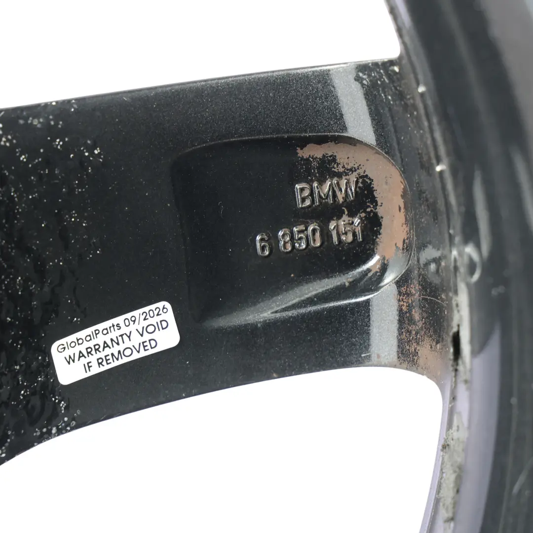 Llanta de Aleacion Negra 17" Star Spoke 379 ET:43 7,5J para BMW F20 F21 F22 con número de pieza 6850151 BMW F20 F21 F22 Llanta de Aleacion Negra 17" Star Spoke 379 ET:43 7,5J - SKU 6850151-4 - Número de pieza 6850151