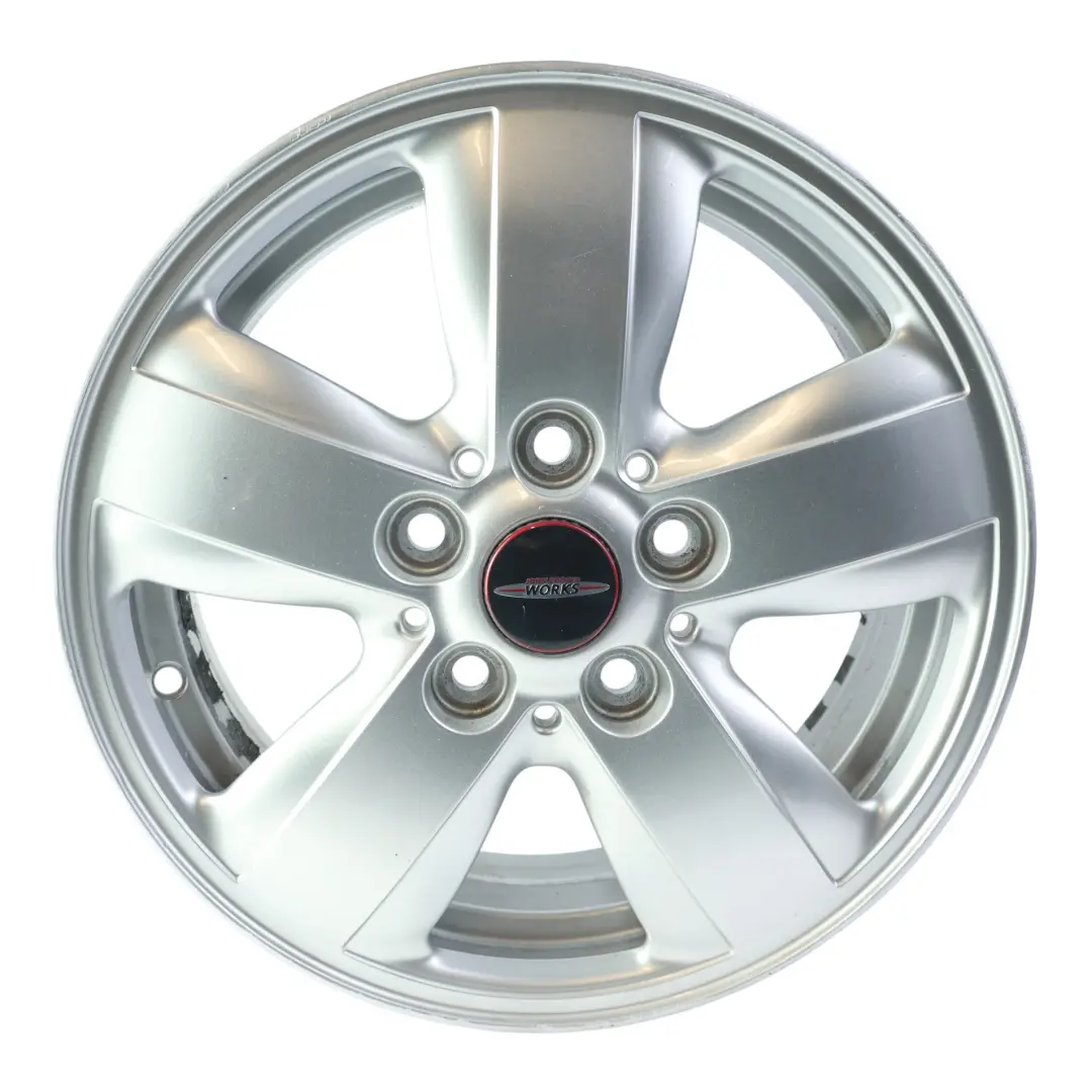 Alloy Rim 15" 5,5J ET:46 Heli Spoke 492 to Mini Cooper One F55 F56 F57 Wheel with Part number 6855101 Mini Cooper One F55 F56 F57 Wheel Alloy Rim 15" 5,5J ET:46 Heli Spoke 492 - SKU 6855101-4 - Part number 6855101