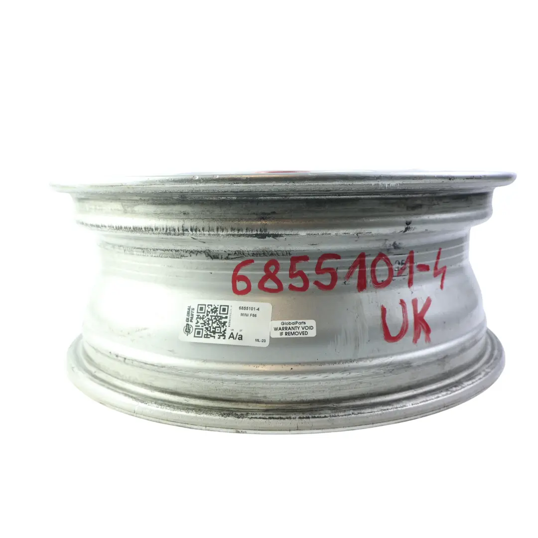 Alloy Rim 15" 5,5J ET:46 Heli Spoke 492 to Mini Cooper One F55 F56 F57 Wheel with Part number 6855101 Mini Cooper One F55 F56 F57 Wheel Alloy Rim 15" 5,5J ET:46 Heli Spoke 492 - SKU 6855101-4 - Part number 6855101