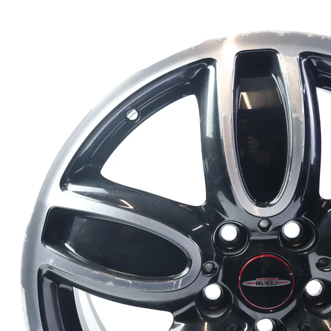 Mini F55 F56 F57 Black Wheel Alloy Rim 18" 7J ET:54 JCW Cup Spoke - SKU 6855115-1 - Part number 6855115