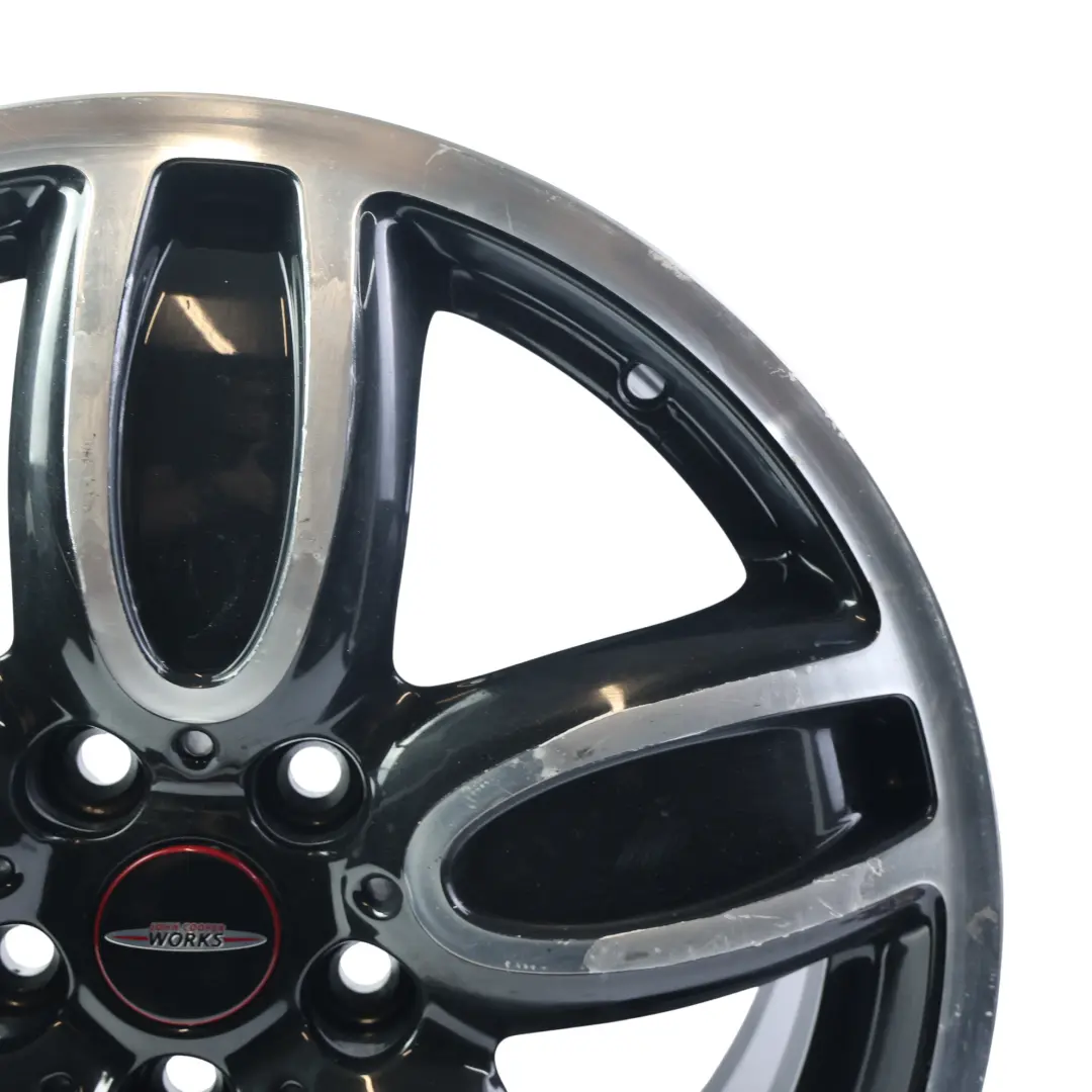 Mini F55 F56 F57 Black Wheel Alloy Rim 18" 7J ET:54 JCW Cup Spoke - SKU 6855115-2 - Part number 6855115