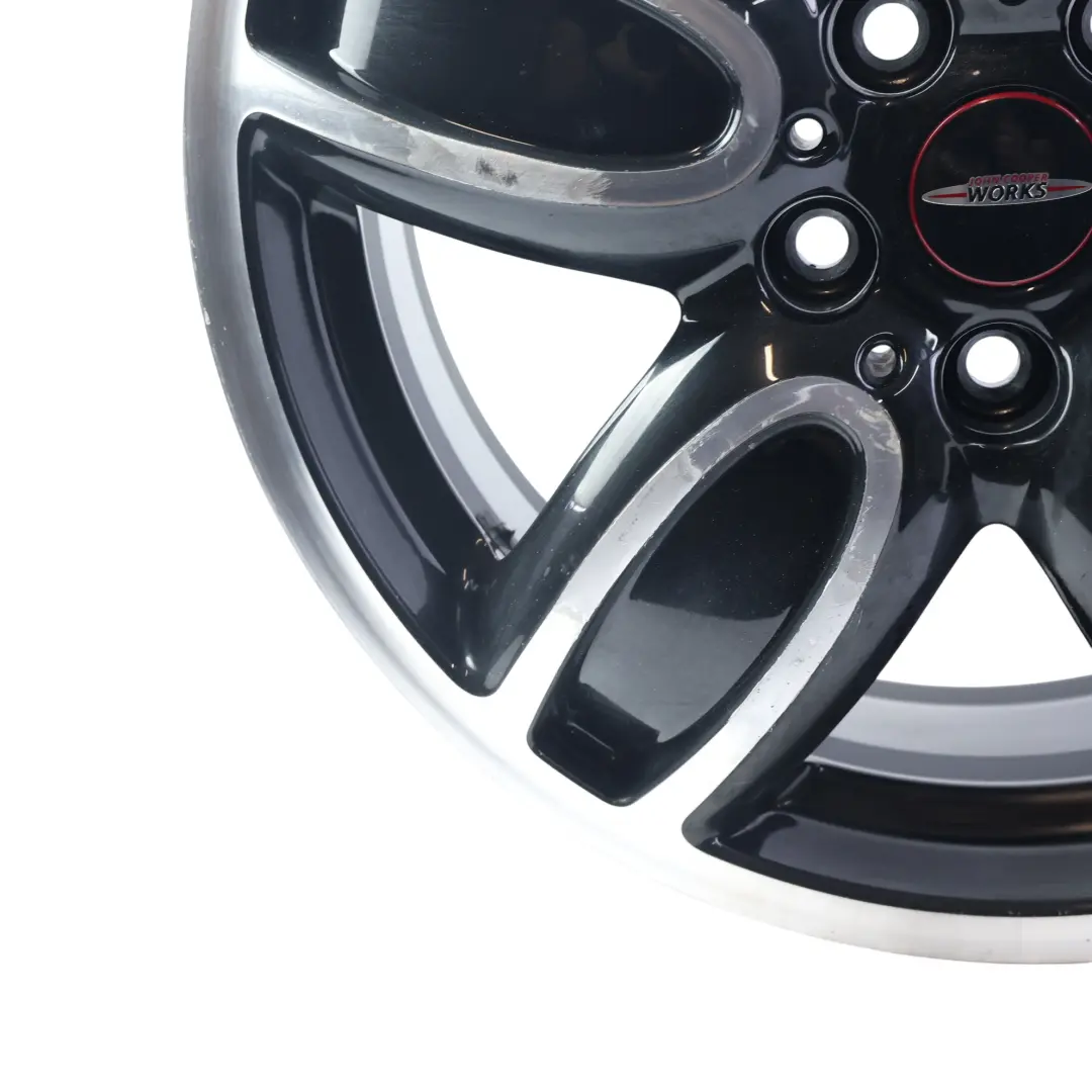 Mini F55 F56 F57 Black Wheel Alloy Rim 18" 7J ET:54 JCW Cup Spoke - SKU 6855115-2 - Part number 6855115