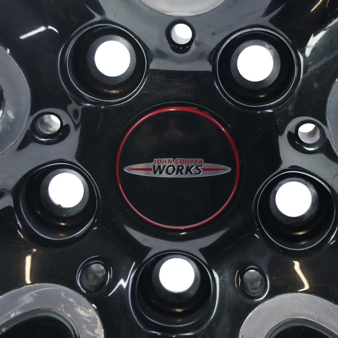 Alloy Rim 18" 7J ET:54 JCW Cup Spoke to Mini F55 F56 F57 Black Wheel with Part number 6855115 Mini F55 F56 F57 Black Wheel Alloy Rim 18" 7J ET:54 JCW Cup Spoke - SKU 6855115-2 - Part number 6855115