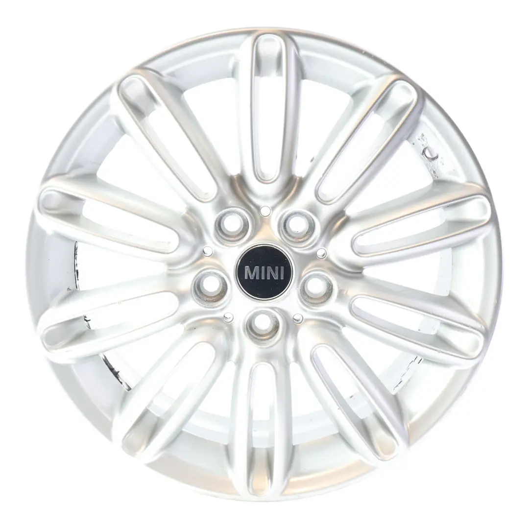 llanta de aleación de plata 17" 7J ET:54 Tentacle Spoke 500 para Mini F55 F56 con número de pieza 6856099 Mini F55 F56 llanta de aleación de plata 17" 7J ET:54 Tentacle Spoke 500 - SKU 6856099-1 - Número de pieza 6856099