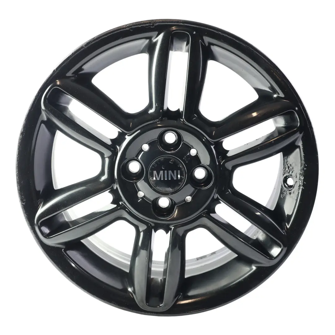 Alloy Rim 16" 6,5J 6-Star Twin Spoke 119 to Mini Cooper R55 R56 R57 Black Wheel with Part number 6856969 Mini Cooper R55 R56 R57 Black Wheel Alloy Rim 16" 6,5J 6-Star Twin Spoke 119 - SKU 6856969-1 - Part number 6856969