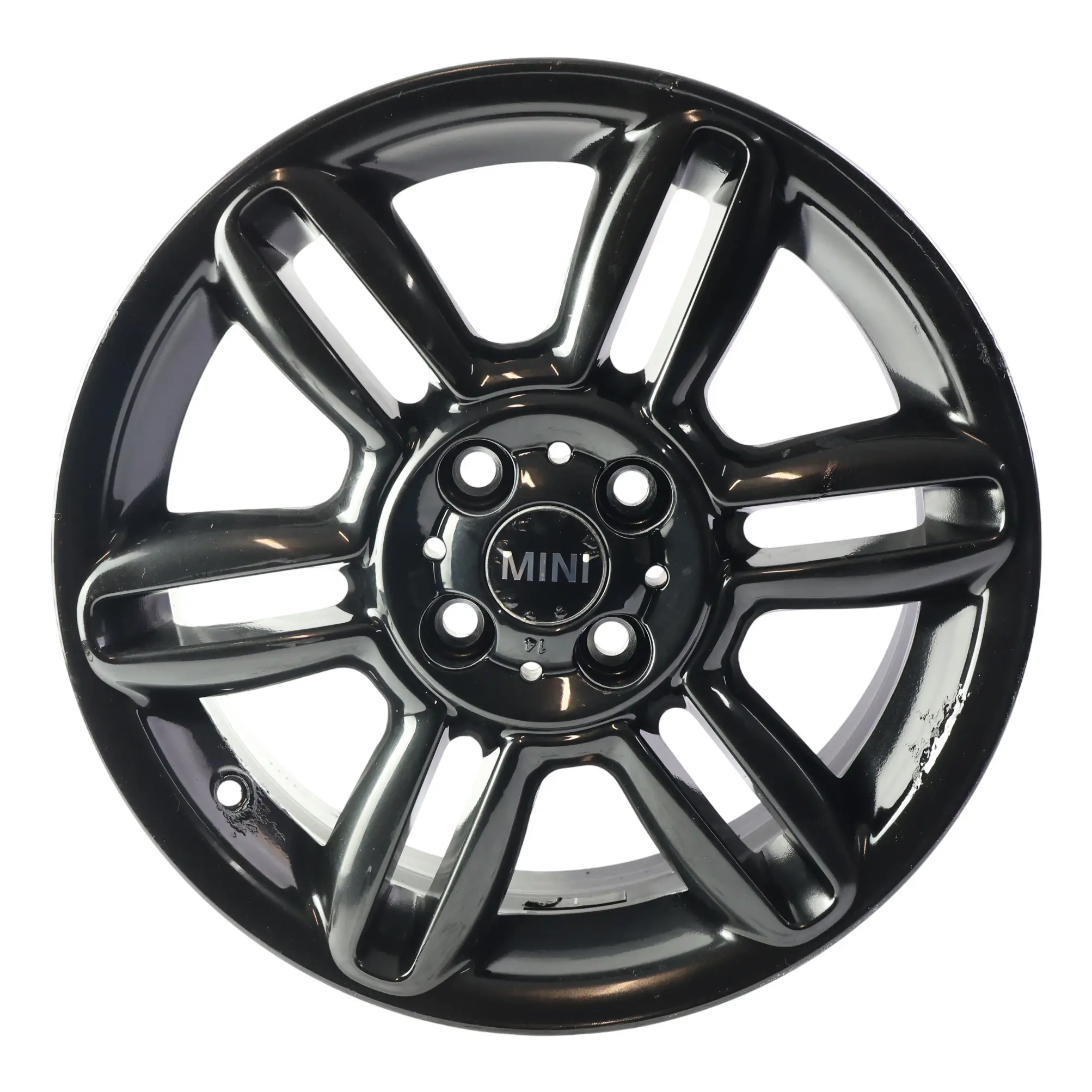 Mini Cooper R55 R56 R57 Llanta De Aleación Negra 16" 6,5J 6-Star Twin Spoke 119