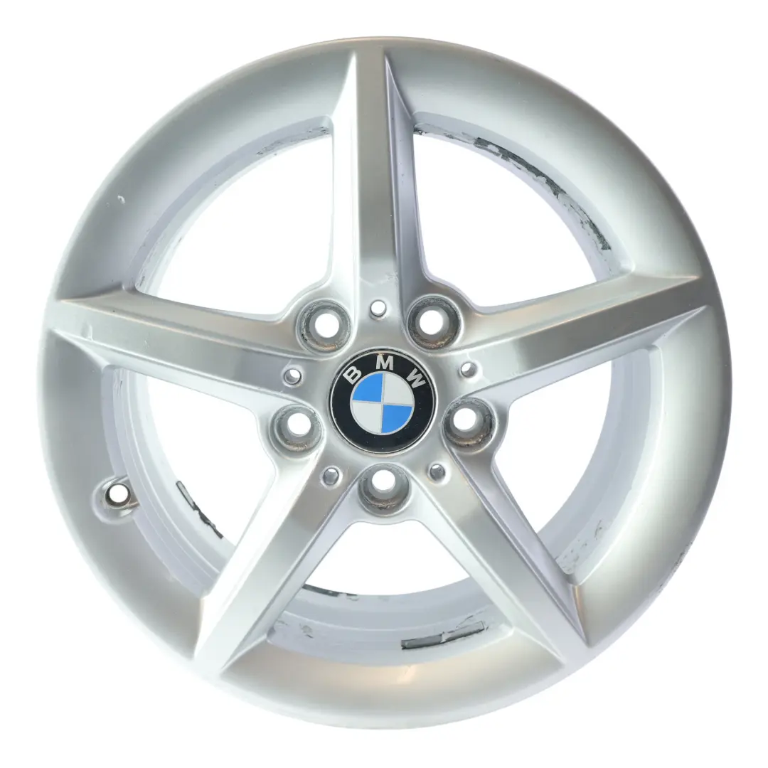 BMW F20 F21 F22 F23 Silver Wheel Alloy Rim 16" 7J ET:40 Star Spoke 654 - SKU 6866302-2 - Part number 6866302