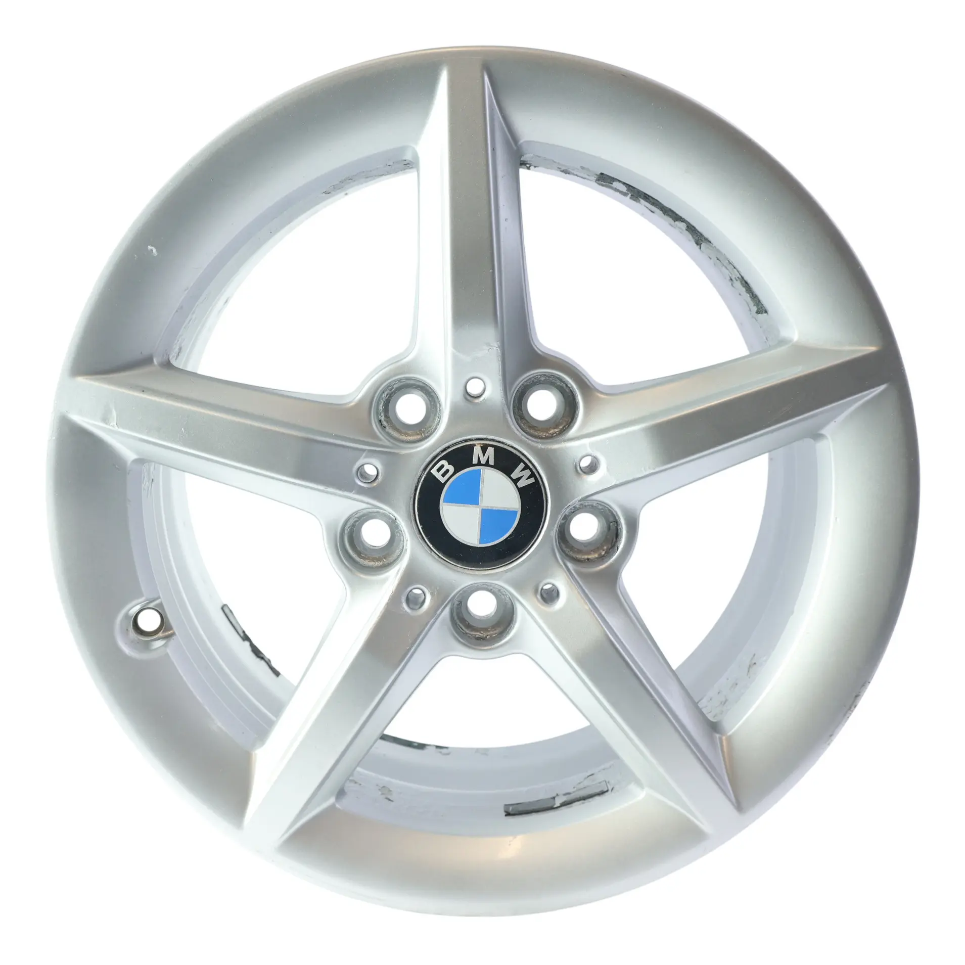 BMW F20 F21 F22 F23 Silver Wheel Alloy Rim 16" 7J ET:40 Star Spoke 654 6866302