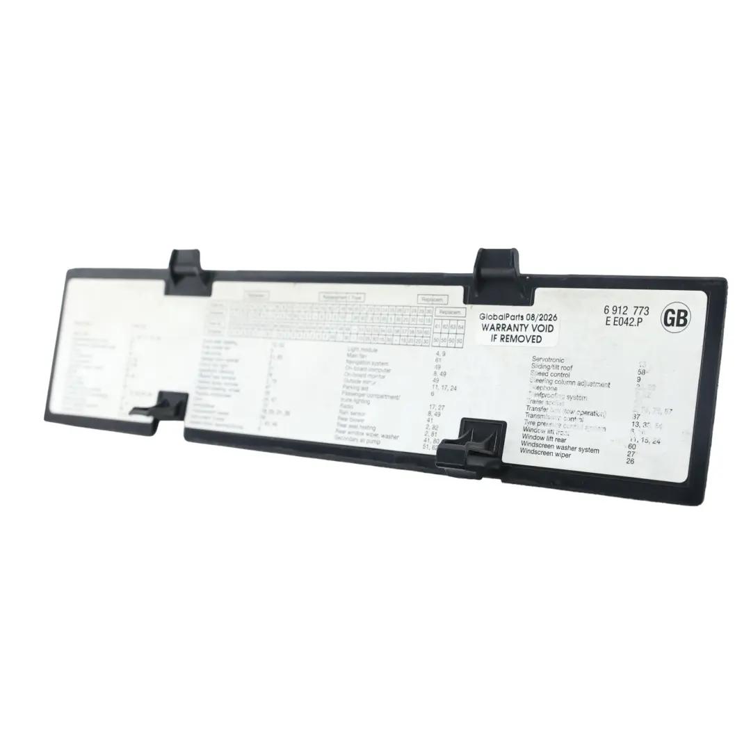 Glove Box Fuse Box Cover Trim Panel to Land Rover Range Rover L322 with Part number 6912773 Land Rover Range Rover L322 Glove Box Fuse Box Cover Trim Panel - SKU 6912773 - Part number 6912773