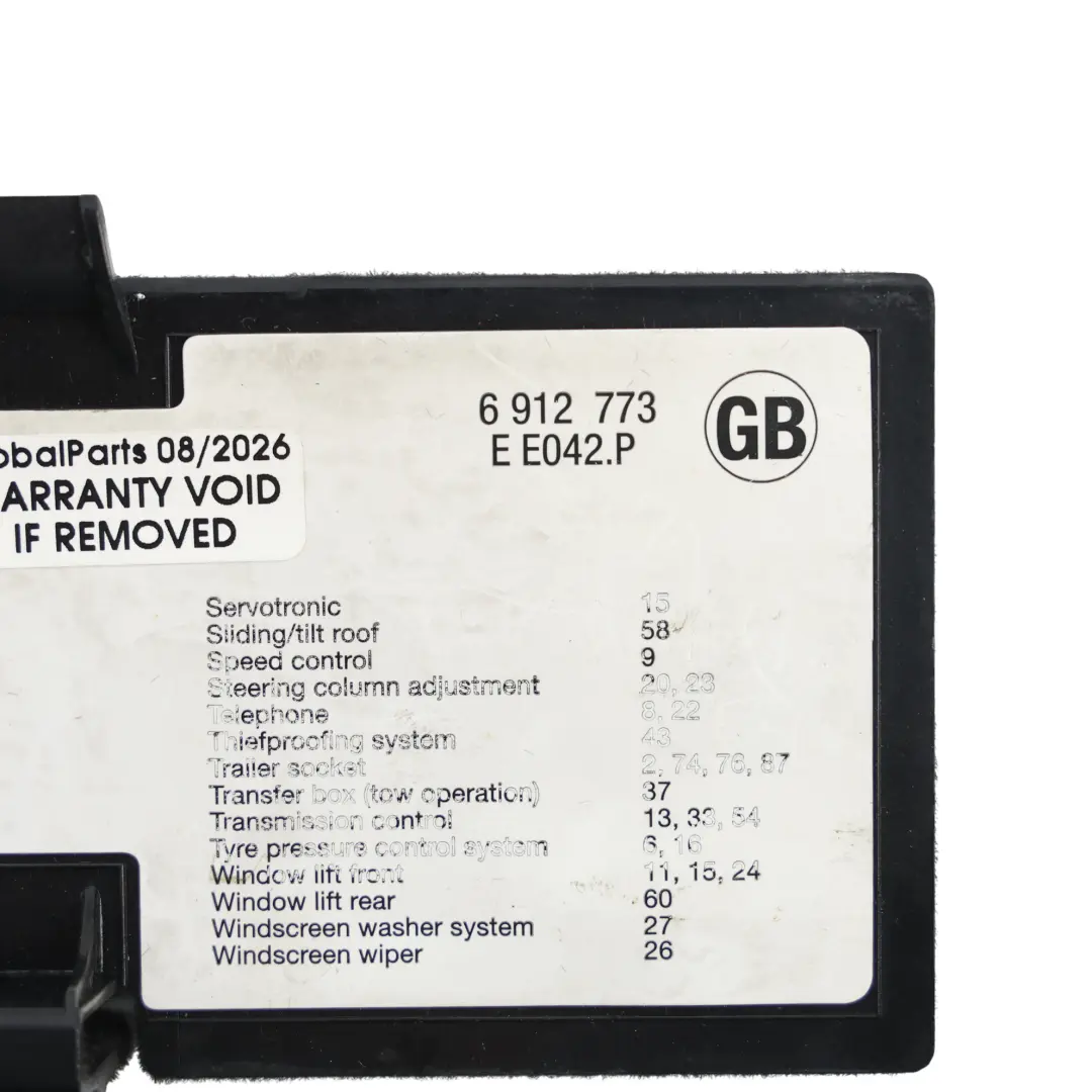Land Rover Range Rover L322 Glove Box Fuse Box Cover Trim Panel - SKU 6912773 - Part number 6912773