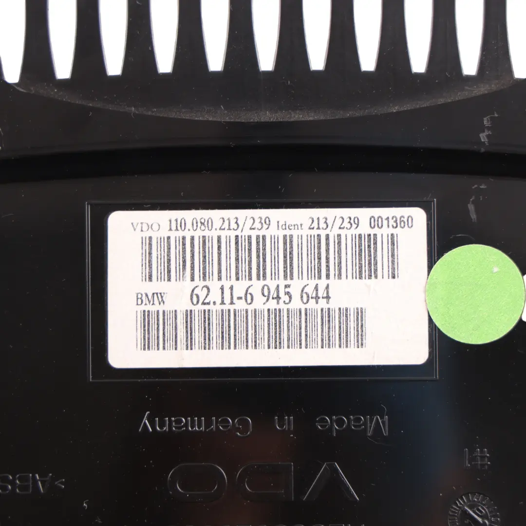 BMW E63 E64 N62 N62N Instrument Cluster Speedo Clocks Automatic Petrol - SKU 6945644-1 - Part number 6945644