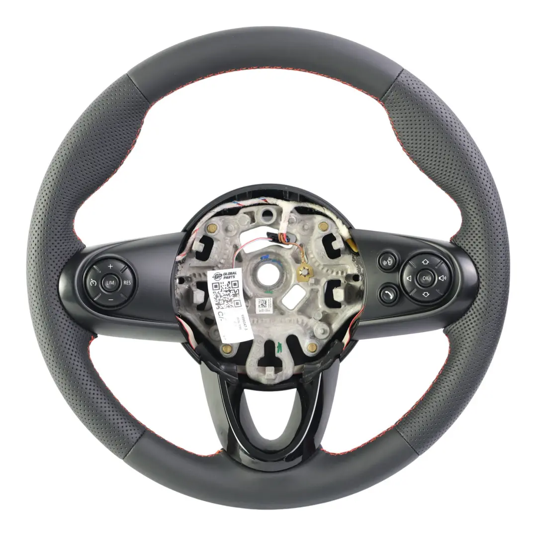 Mini Cooper F54 F55 F56 F60 NEW Black Leather Sport Steering Wheel Red Thread - SKU 6996047-3 - Part number 6996047