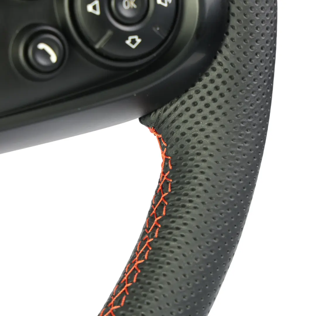 Mini Cooper F54 F55 F56 F60 NEW Black Leather Sport Steering Wheel Red Thread - SKU 6996047-3 - Part number 6996047