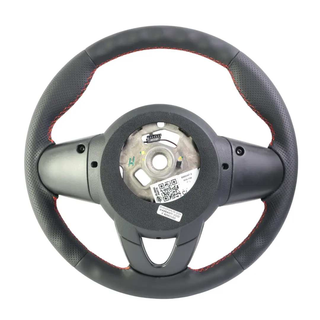 Leather Sport Steering Wheel Red Thread to Mini Cooper F54 F55 F56 F60 NEW Black with Part number 6996047 Mini Cooper F54 F55 F56 F60 NEW Black Leather Sport Steering Wheel Red Thread - SKU 6996047-3 - Part number 6996047