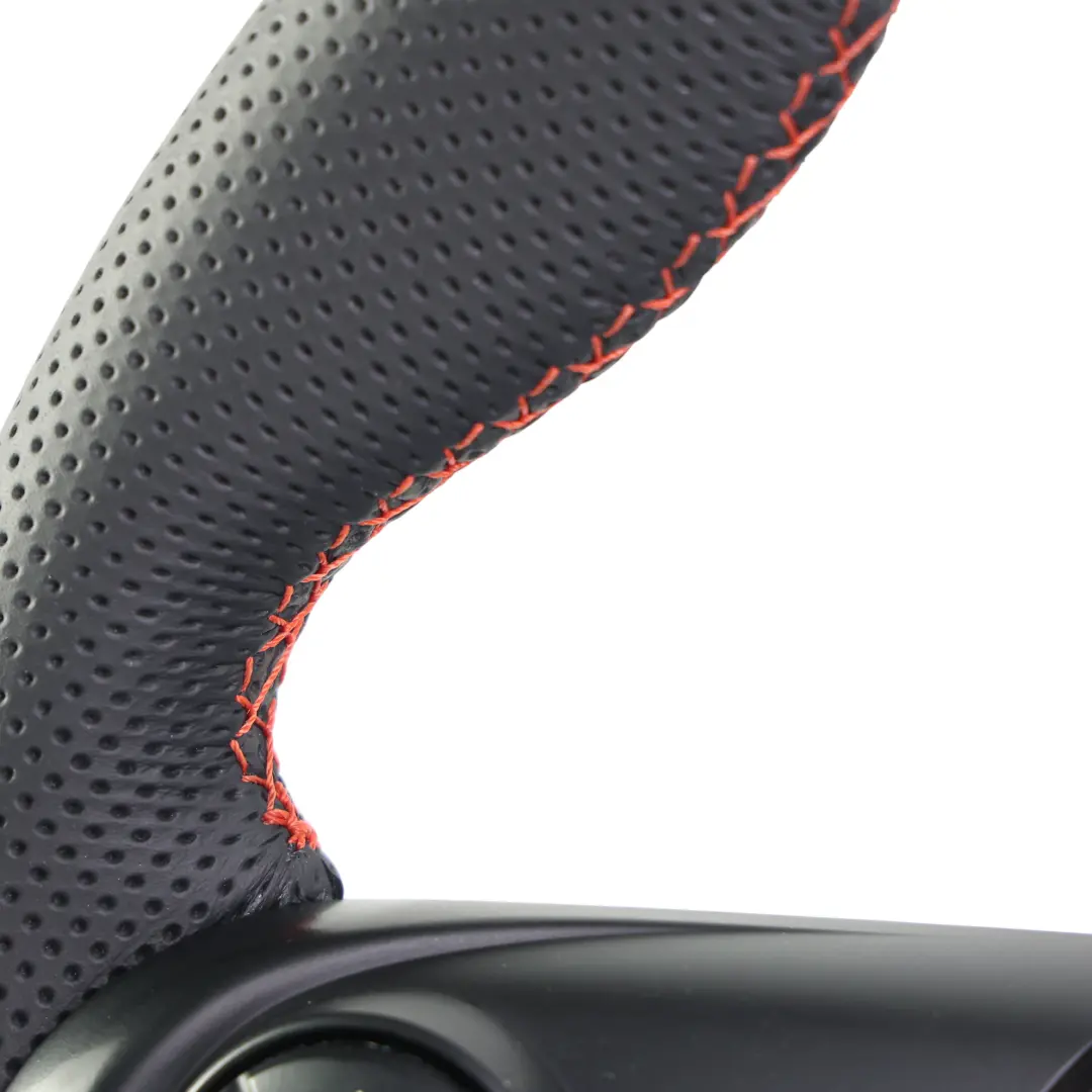 Leather Sport Steering Wheel Red Thread to Mini Cooper F54 F55 F56 F60 NEW Black with Part number 6996047 Mini Cooper F54 F55 F56 F60 NEW Black Leather Sport Steering Wheel Red Thread - SKU 6996047-3 - Part number 6996047